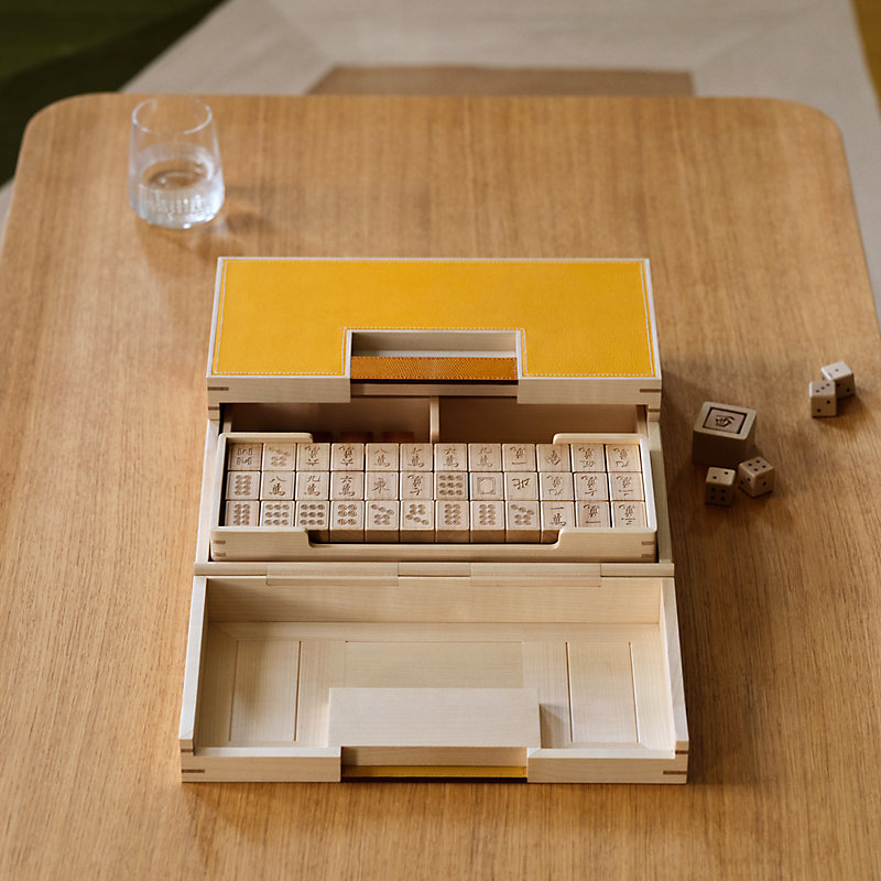 Macao mahjong game - Yellow | Hermès USA